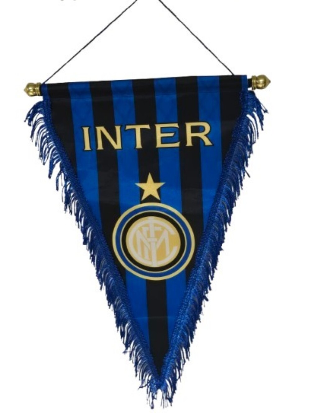 Inter Milan Vertical Stripe Pennant - Blue & Black